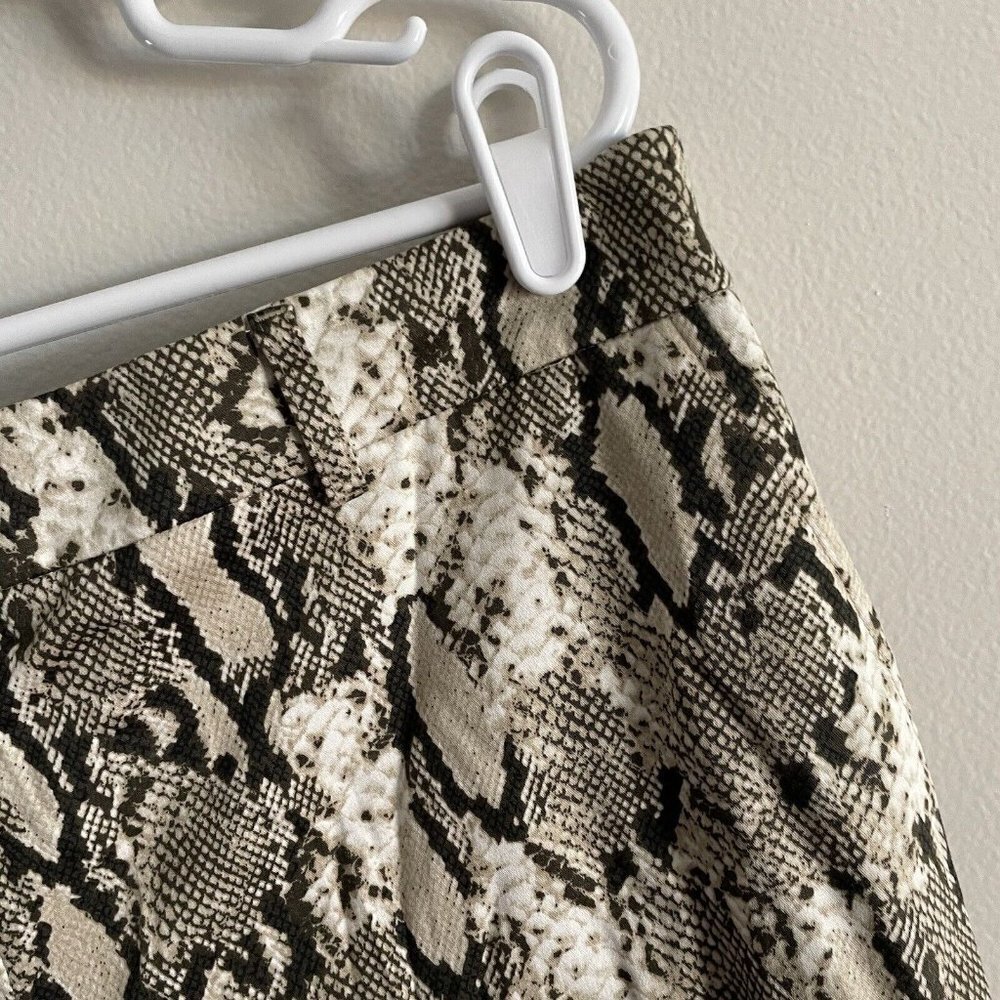 Jones New York 14P Gold Black White Snakeskin Print Stretch Grace Ankle Pant - Picture 5 of 12